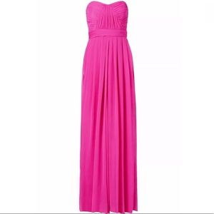 Badgley Mischa - Pink Ruched Empire Waist Dress 4